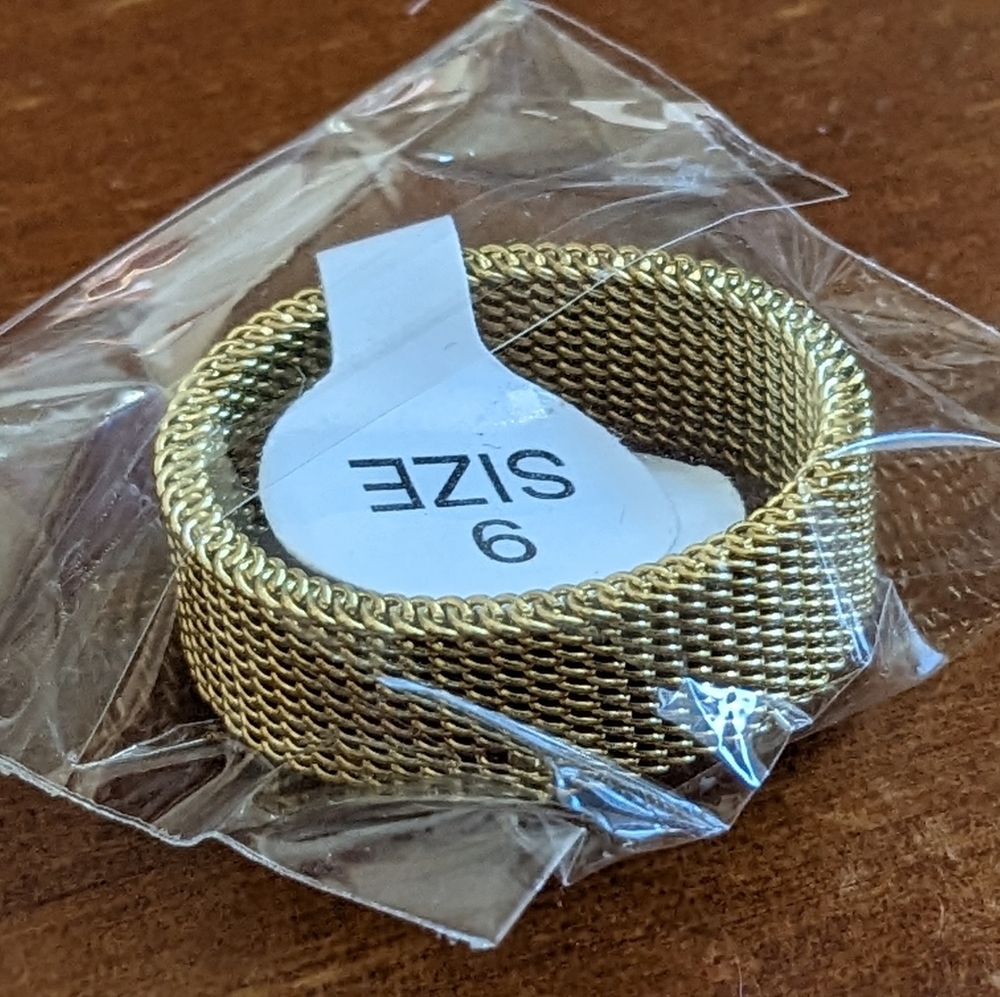 Gold Ring 8mm wide